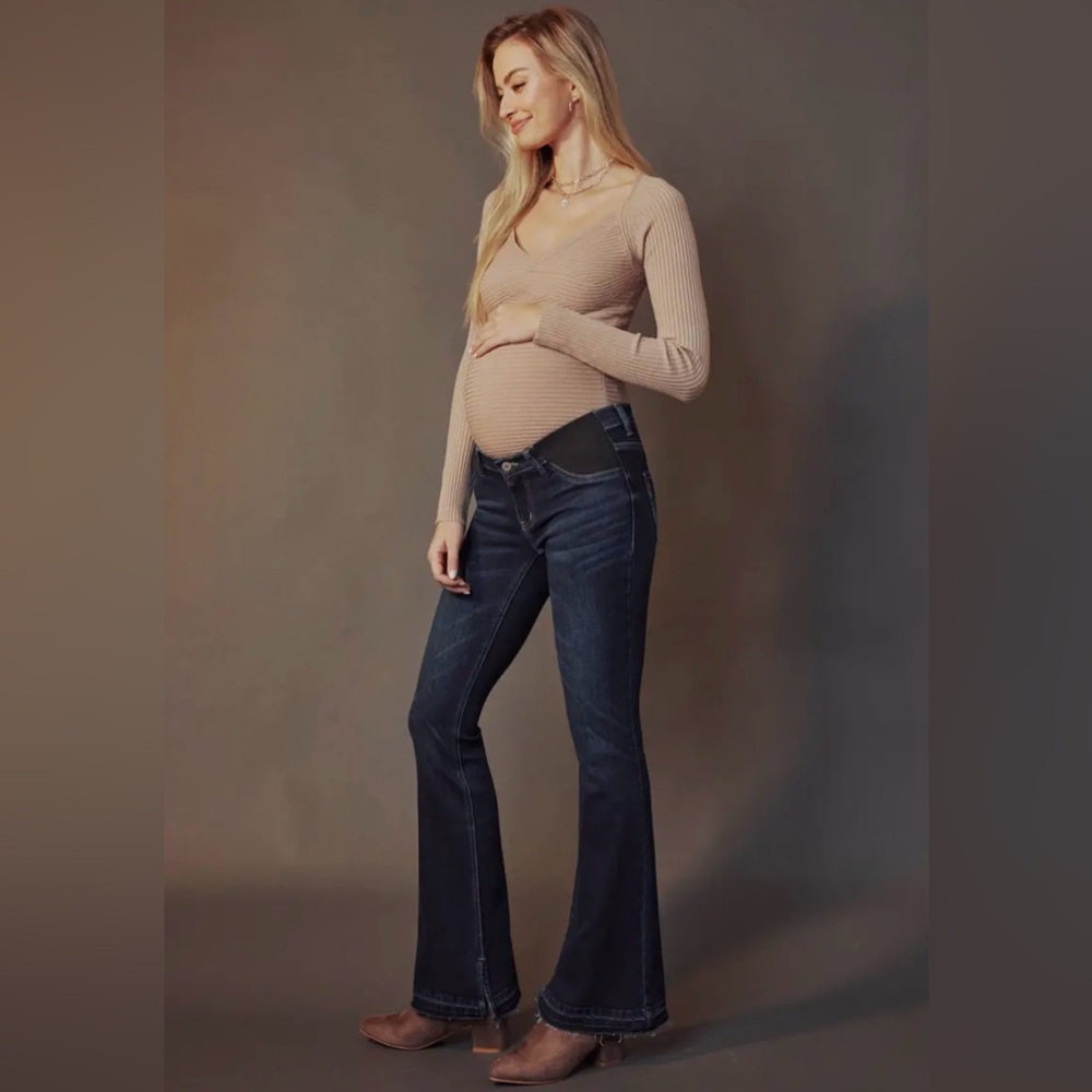 KanCan Women's Dark Blue Boot Cut Jeans